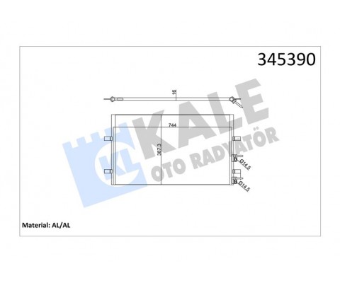 KLIMA RADYATORU TRANSIT V347 V348 2.2TDCI 100PS 120PS 130PS 2.4TDCI 100PS 115PS 140PS 07