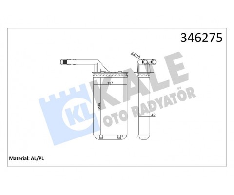 KALORİFER RADYATÖRÜ 106 91-96 SAXO 96-03 AX 91-96 234x138