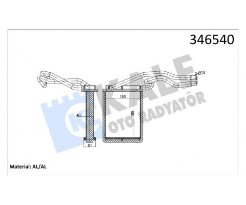 KALORIFER RADYATORU FIESTA V 01 08 FUSION 01 12 MAZDA II 121