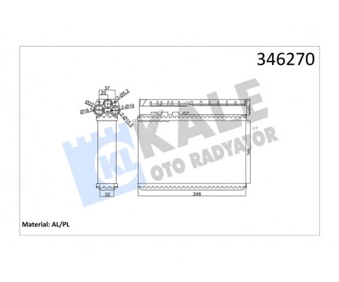 KALORIFER RADYATORU BMW E39 E36 KLIMALI