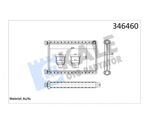 KALORIFER RADYATORU BMW E87 E90 F26 F25 E84 E92 E91 E81