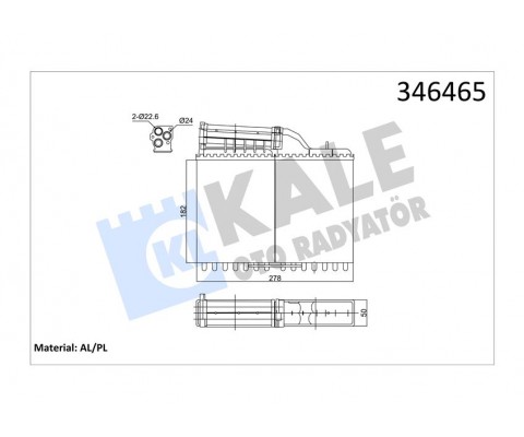 KALORIFER RADYATORU BMW E34 88 92