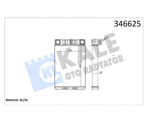 KALORIFER RADYATORU MERCEDES W203 CL203 S203 C209 A209 R230