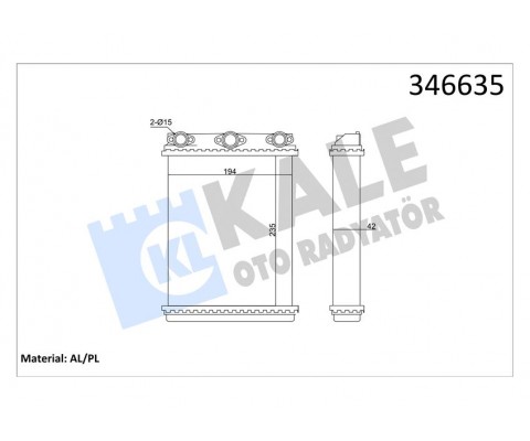 KALORIFER RADYATORU MERCEDES W124 S124 C124