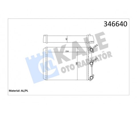 KALORIFER RADYATORU MERCEDES W123 S123 C123