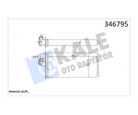 KALORIFER RADYATORU MERCEDES VITO W638 96 03