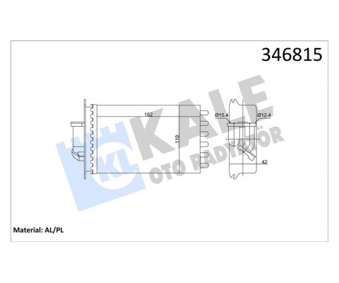 KALORIFER RADYATORU ARKA MERCEDES S-CLASS W140 91 98