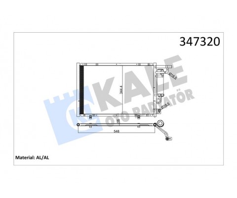 KLIMA RADYATORU KOMPLE B-MAX 12 1.4-1.6 TI TOURNEO COURIER C4A 14 1.5-1.6 TDCI FIESTA VI 08 14 1.25-1.4-1.6 TI