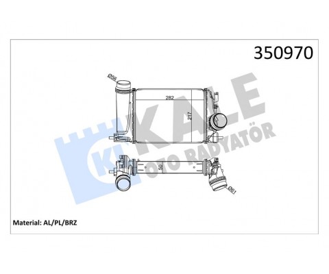 TURBO RADYATÖRÜ INTERCOOLER MGN IV GRANDTOUR 1.2 Tce 16 NISSAN QASHQAI 1.2 DIG-T