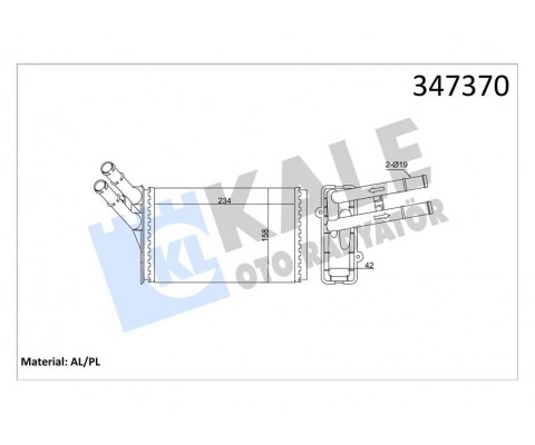 KALORİFER RADYATÖRÜ PASSAT A4 SUPERB 97- 00