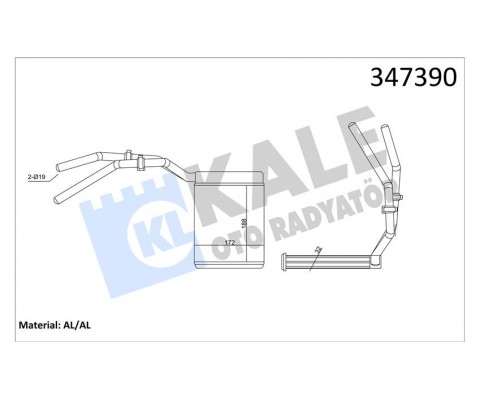 KALORIFER RADYATORU FOCUS II 03 11 FOCUS II C MAX 04 11 KUGA 08 12 MAZDA 3 06 09 MAZDA 5 05 VOLVO C30 C70 II S40 II V50 06 12