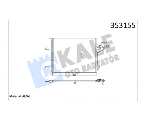 KLIMA RADYATORU KUGA II 14 1.5 16. TDCI FOCUS 2.0L ECOBOOST 15 YENI CONNECT 1.5-1.6 TDCI 14