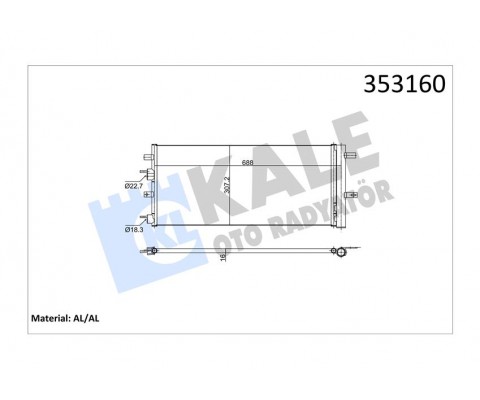 KLIMA RADYATORU KONDANSER MONDEO 14 1.0-1.5 ECOBOOST 1.5 TDCI 2.0 TDCI