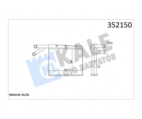 KALORIFER RADYATORU MERCEDES SPRINTER B901 B904 95 06