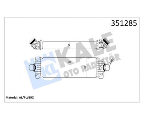 TURBO INTERCOOLER RADYATOR TRANSIT V347 11 14 V362 14 CUSTOM 12 2.2TDCI 155PS ARKADAN CEKER