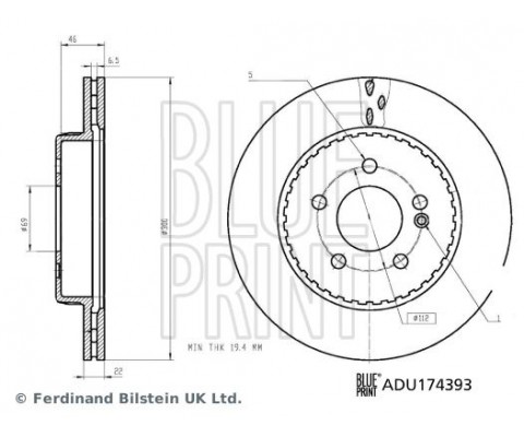 FREN DISKI ARKA MERCEDES W205 S205 C205 A205 C257 W213 C238