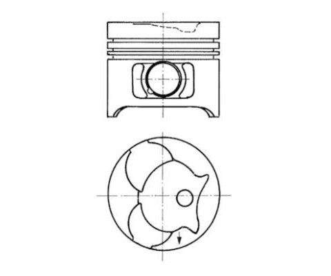 PISTON SEGMAN STD 89.00mm MERCEDES OM601 OM602 OM661 OM662 W461 W638 B901 B903