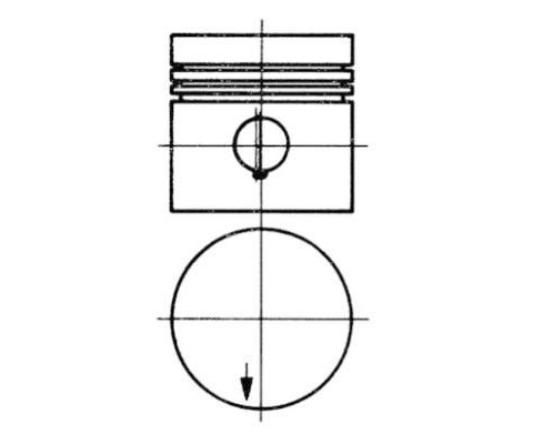 PISTON SEGMAN STD 87.00mm MERCEDES M115 W110 W115 W123