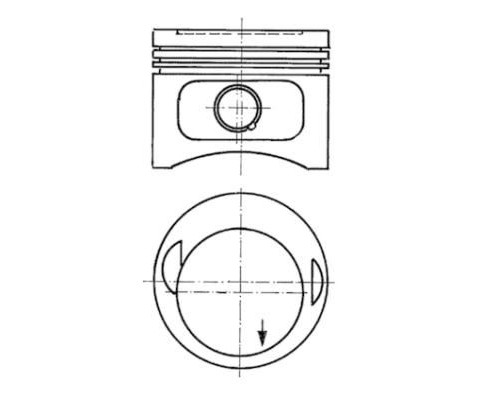 PISTON SEGMAN STD 95.50mm MERCEDES M102 W201 W123 W124 W460 22 PIM