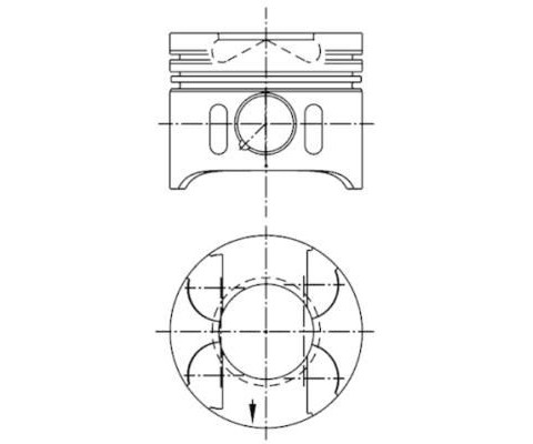 PISTON SEGMAN STD 88.01mm MERCEDES OM646 W203 C209 W211 W639 B901 B906 30 PIM