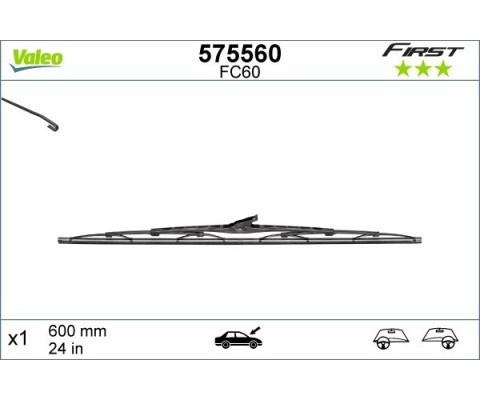 SİLECEK SÜPÜRGESİ 60cm x1 NORMAL TİP FİRST ÜNİVERSAL