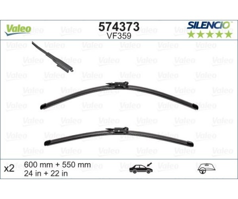 SİLECEK 60 55cm FLATBLADE-MUZ TİPİ FIAT MULTIPLA 05/06 119372 VM359