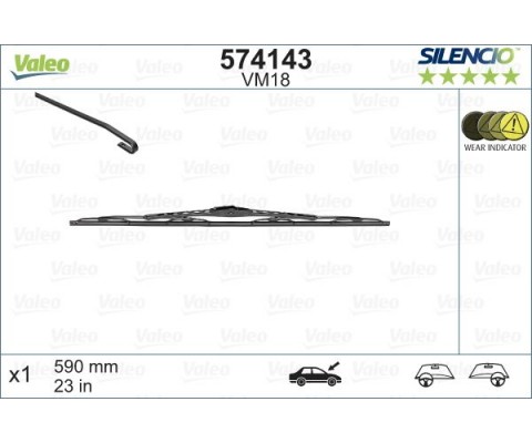 SİLECEK SILENCIO 60 CM X1 VM18 RENAULT TOYOTA VOLVO SUBARU PEJO VW OPEL BMW KIA FIAT SWF 116148