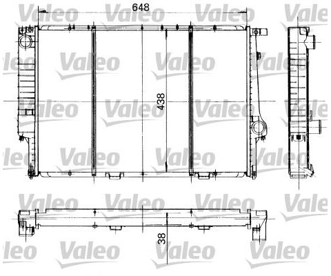 RADYATÖR BMW 5 E34 530i-540i-524td-525td 88-95 -BMW 7 E32 730-740-750 İ-İL 93-97 650x435x42