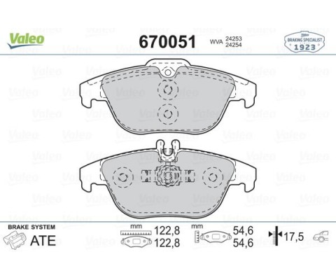 FREN BALATASI ARKA MERCEDES W204 S204 X204 C207 A207