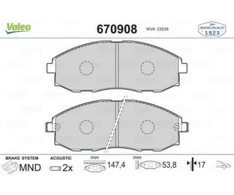 ÖN BALATA STAREX 2.4I-2.5D 97 2.4I-2.5TCI-2.5 CRDI 98 H1 2.4 MPI 4WD-2.5 D/TD-2.5 TCI-2.5 CRDI 9