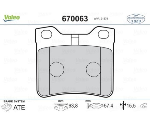 ARKA BALATA P406 1.6-1.8-2.0-2.1 TDİ 95-04 607 00