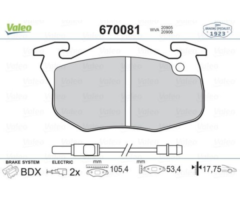 ÖN BALATA R9-R11-R19 CLIO-EXP-P106-P206