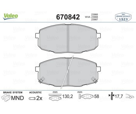 ÖN BALATA HYUNDAI İ30 1.4-1.6-2.0-1.6 CRDI-2.0 CRDI 10/07 KIA CEED 06