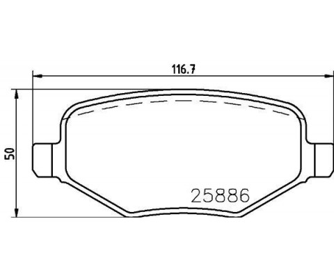 ARKA DİSK FREN BALATASI FORD EXPLORER 3.5 01/11