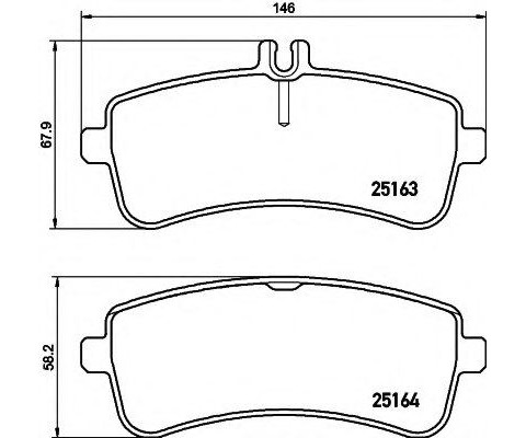 FREN BALATASI ARKA MERCEDES W205 S205 C205 A205 W222 C217 A217 C190 X290 R190