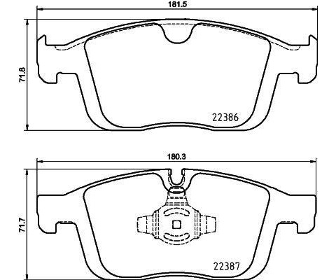 ÖN BALATA VOLVO XC60 D3 2015-17 D4 15-17 T5 2015-2017 T6 2013 156