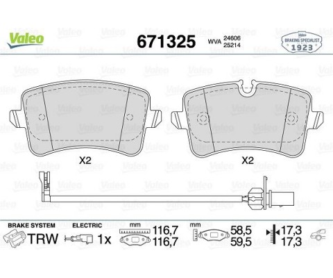 ARKA BALATA AUDI A4 R84 12 A5 13 A6 11 A7 14 Q5 12 2.0TDİ 3.0TDİ PORSCHE MACAN 14