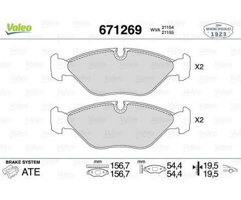 ÖN BALATA SAAB 900 2.016V 2.0T 9000 2.0 2.3 3.0