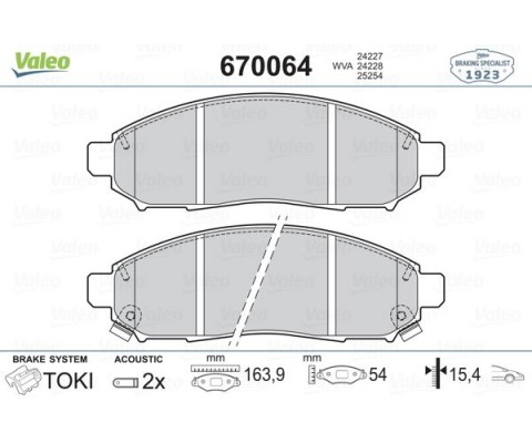 ÖN BALATA NISSAN NAVARA 2.5DCI 3.5 05 10 PATHFINDER 2.5DCI 4.0 05 10 41060EB325