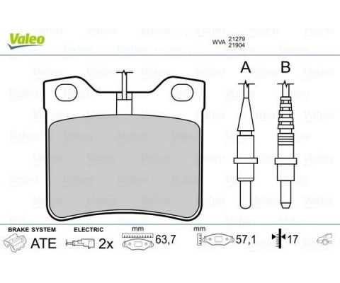 FREN BALATASI ARKA MERCEDES W638 B901 B902 . PEUGEOT 406 605