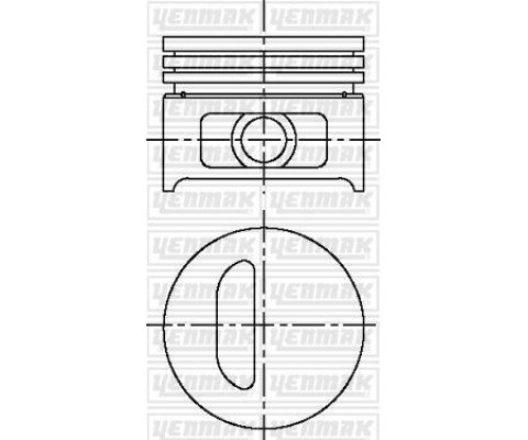 PISTON SEGMAN STD 75.80mm CLIO 1.2 RL-RN-RT 91-98 E5F A 710 / E7F 708