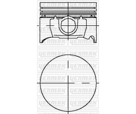 PISTON SEGMAN STD 8060MM MONDEO II ZH 18 16V ZETEC 103PS -113PS 95 99