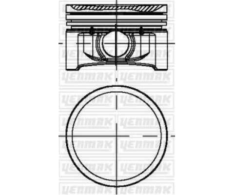 PİSTON SEKMAN STD 69.00 MM TWNG-CLIO II-CLIO III 1.2 75PS BENZİNLİ 93-09 D4F 740