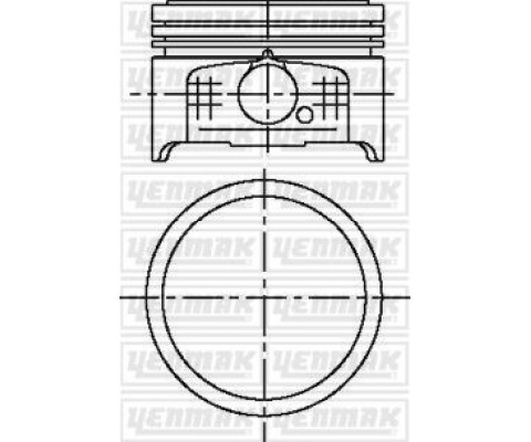 MOTOR PİSTON SEGMAN STD P106-P206-P306-PARTNER-BERLING 1.4 8V TU3JP BOY:50mm TEPE:DUZ TEPE 75mm