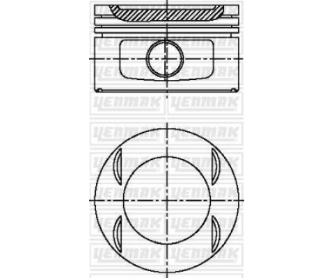 x MOTOR PİSTON SEGMAN STD P406-P806-P605 R-P306-XSARA-XANTIA-XM II 2.0 16V XU10J4R 86mm