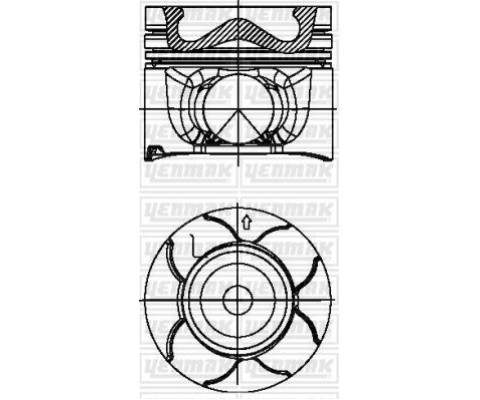 MOTOR PİSTON SEGMAN STD MITSUBISHI 86MM