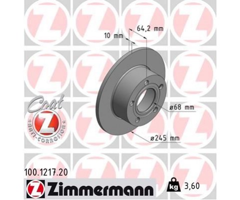 ARKA FREN AYNASI PASSAT- 96-05 AUDI100 90-94 A6 1.8T-1.9TDI 94-05 SUPERB 02-08 245x10x5DL 986478132-986479B22-DF2651