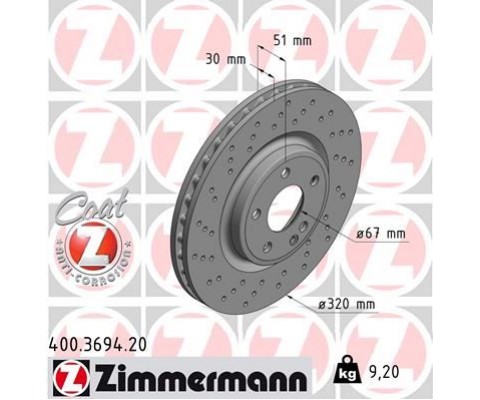 FREN DISKI ON MERCEDES W176 W246 C117 X117 X156