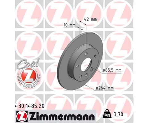 ARKA FREN AYNASI ASTRA H-COMBO C 02 MERIVA A-B 03 ASTRA G 1.8-2.0 98 ZAFIRA A 264x10x5DL