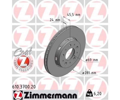 ÖN FREN AYNASI CARISMA 95/6.06 VOLVO S40 1.6 1.8 1.9 2.0 T 95/04 V40 95-04 281x24x4DLxHAVALI 986478493-DF4054